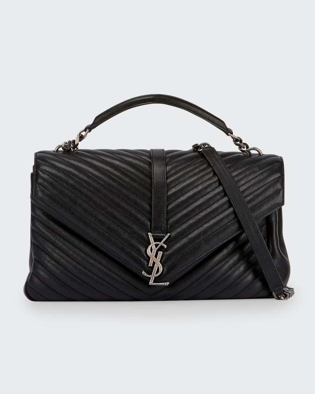 V-Flap Large Monogram YSL Envelope Chain Shoulder Bag